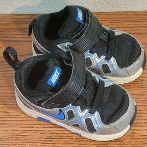 Boy's Nike Revolution 2 Baby Sneakers, Black/Gray/Blue/White, Size 5C